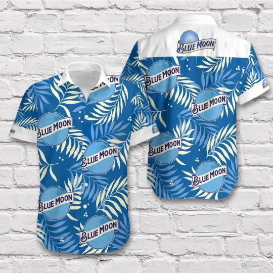 Discover Bl Moon Beer Blue Tropical Hawaiian Shirt