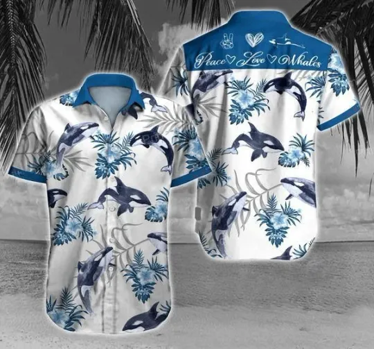 Discover Whale Summer Hawaiian Shirt