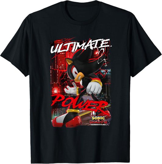 Discover Sonic the Hedgehog Sonic X Shadow Generations Ultimate Power T-Shirt