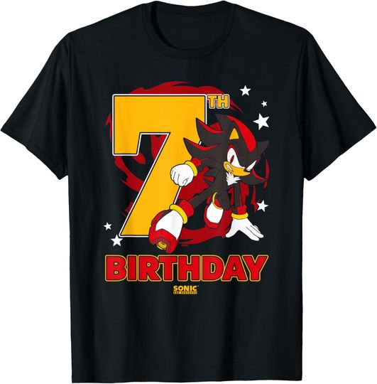 Discover Sonic The Hedgehog Epic Shadow 7th Birthday Big Chest Logo T-Shirt