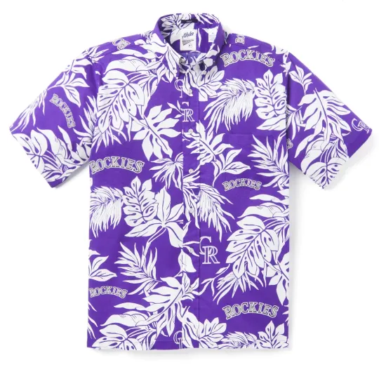 Discover Colorado Rockies Logo Aloha Hawaiian Shirt