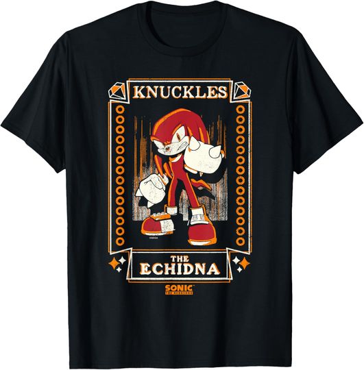 Discover Sonic The Hedgehog Knuckles The Echidna Distressed Tarot T-Shirt
