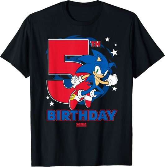 Discover Sonic The Hedgehog 5th Birthday Epic Sonic Big Chest Logo T-Shirt
