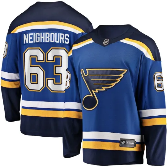 Discover St. Louis *Blue Neighbours Blue Home Premier Breakaway Player NHL Jersey