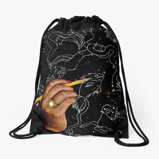 Discover Drawing constellations Drawstring Bag