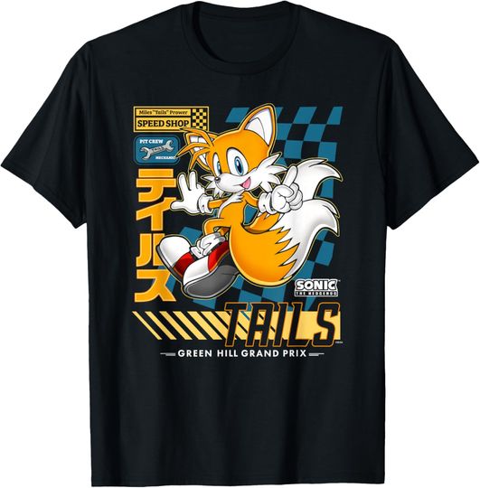 Discover Sonic The Hedgehog Tails Green Hill Grand Prix Cool Poster T-Shirt