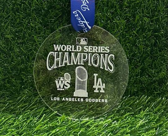 2024 World Series Dodgers Christmas Ornament