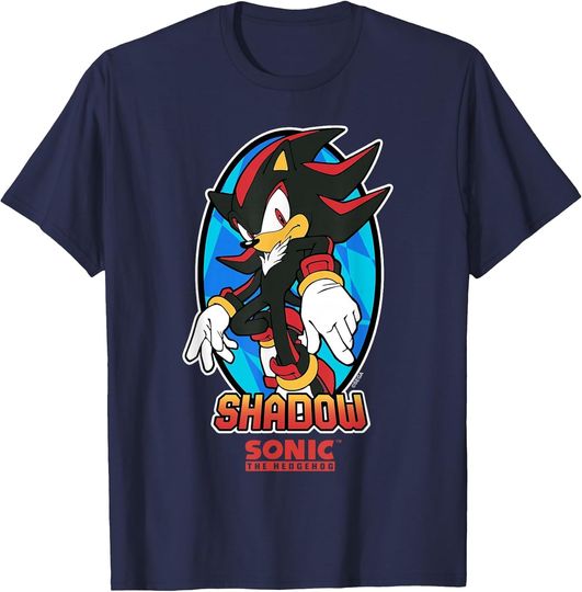 Discover Sonic The Hedgehog Iconic Shadow Postal Service Big Chest Portrait T-Shirt