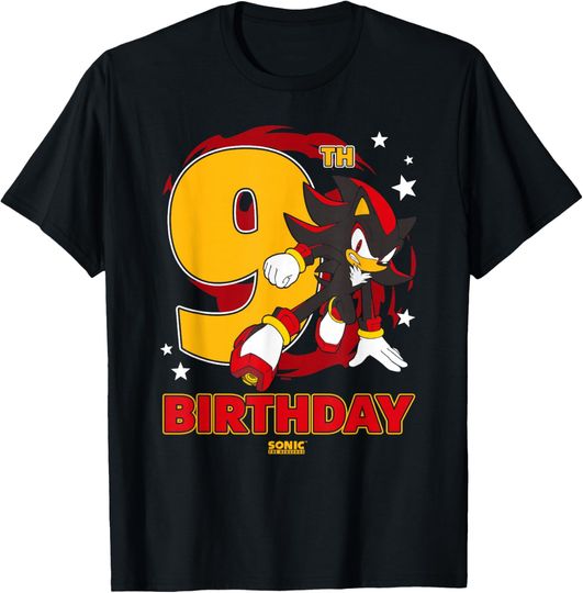 Discover Sonic The Hedgehog Epic Shadow 9th Birthday Big Chest Logo T-Shirt
