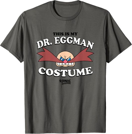 Discover Sonic The Hedgehog Halloween This Is My Eggman Retro Costume T-Shirt