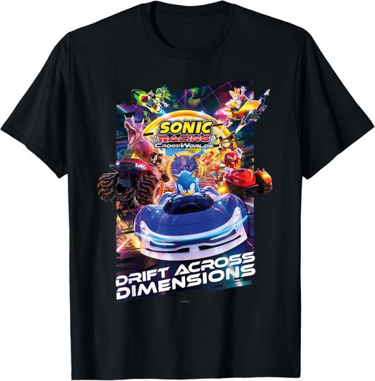 Discover Sonic Racing CrossWorlds - Drift Across Dimensions T-Shirt