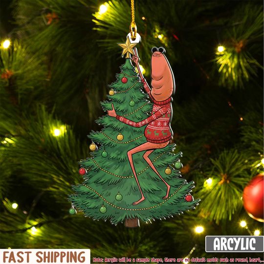 Discover Marcus the Worm Christmas Ornament, Marcus the Worm Meme Ornament, Funny Holiday Decoration, Internet Humor Gift, Meme Xmas Ornament