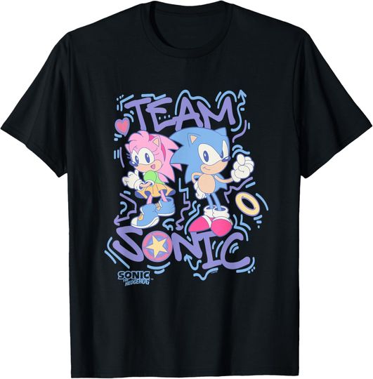 Discover Sonic The Hedgehog Team Sonic Amy Rose Vintage T-Shirt