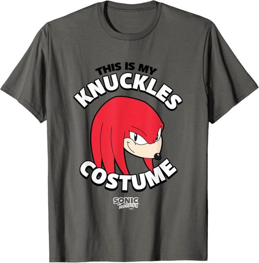 Discover Sonic The Hedgehog Halloween Retro Knuckles Costume T-Shirt