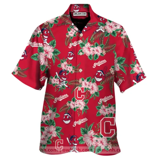 Cleveland Indians Baseball Hawaiian Shirt for Men