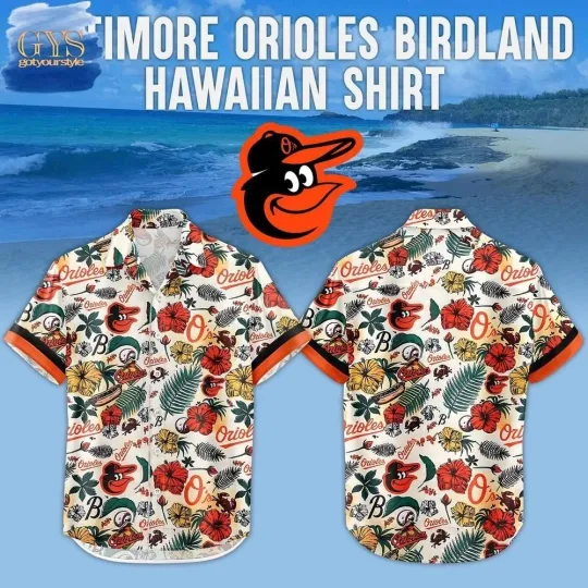 Discover MLB Baltimore Oriole 2025 Birdland Hawaiian Shirt