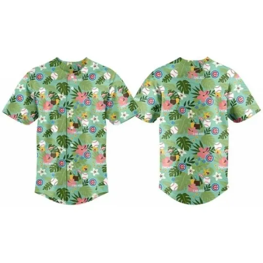 Discover MLB Chicago Cub Hawaii Baseball Jersey Giveaway 2025 Reprint