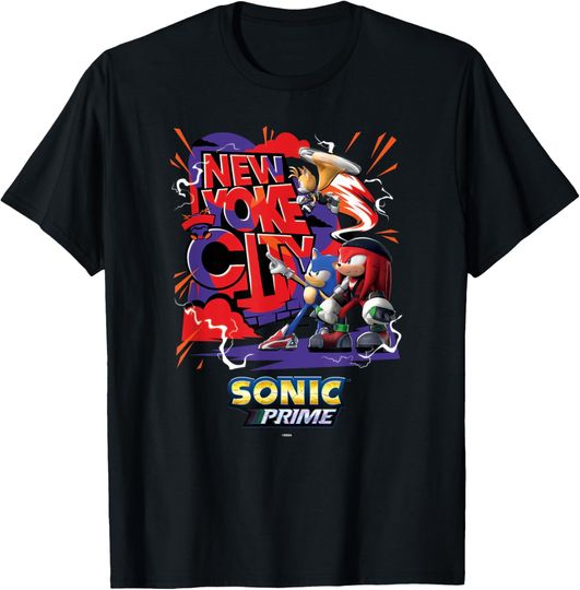 Discover Sonic the Hedgehog, Sonic Prime - New Yoke City Trio T-Shirt