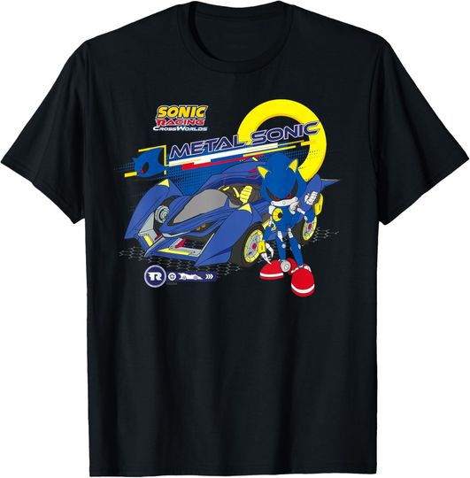 Discover Sonic Racing CrossWorlds - Ready to Roll Metal Sonic T-Shirt