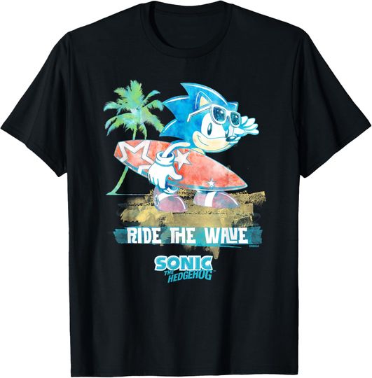 Discover Sonic the Hedgehog - "Ride the Wave" Sonic T-Shirt