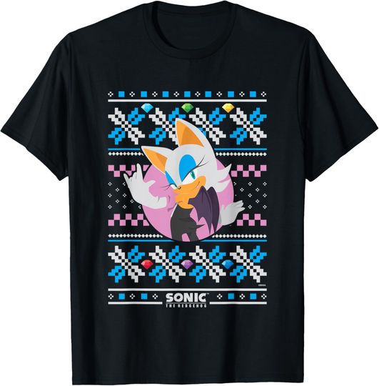Discover Sonic The Hedgehog Christmas Rouge The Bat Ugly Sweater T-Shirt