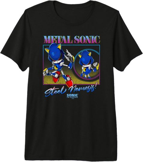 Discover Sonic The Hedgehog Metal Sonic Steel Nemesis! Distressed Premium Tri-blend T-Shirt