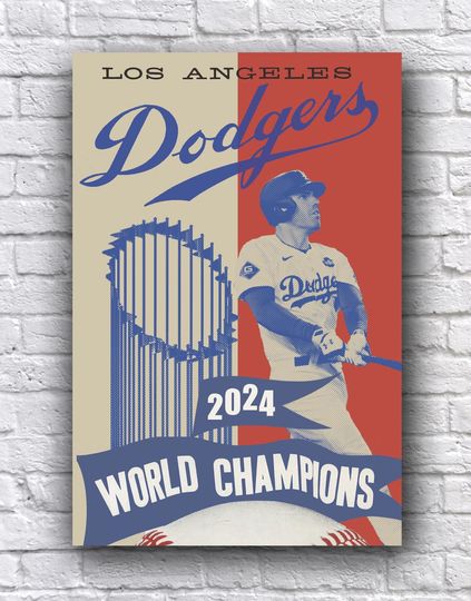 Los Angeles Dodgers 2024 World Series Champions Commemorative Cardstock Poster Freddie Freeman