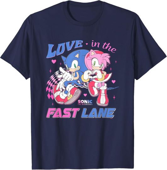 Discover Sonic The Hedgehog Valentine's Day Love In The Fast Lane T-Shirt