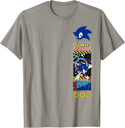 Discover Sonic The Hedgehog Let's Go! Epic Run Heroic Panel T-Shirt