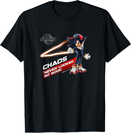 Discover Sonic the Hedgehog 3 - Shadow "Chaos Never Looked So Good" T-Shirt