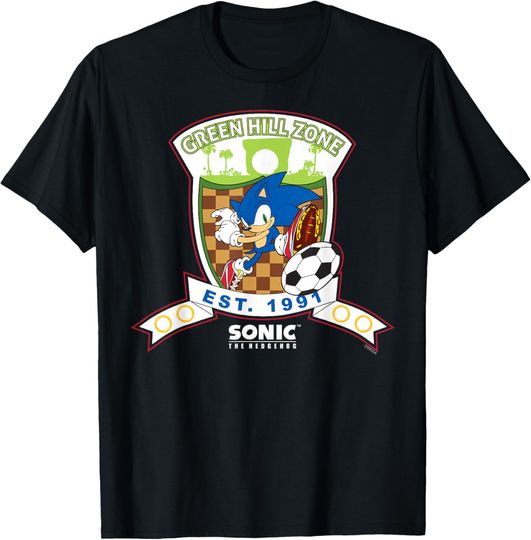 Discover Sonic The Hedgehog - Green Hill Zone Soccer T-Shirt