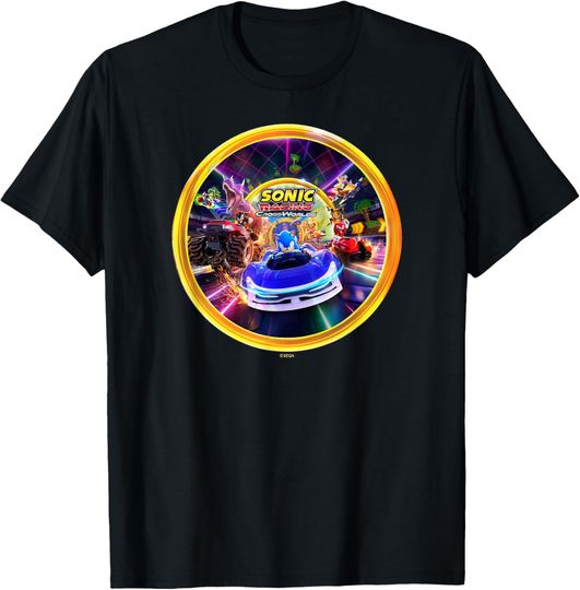 Discover Sonic the Hedgehog Sonic Racing CrossWorlds Key Art T-Shirt