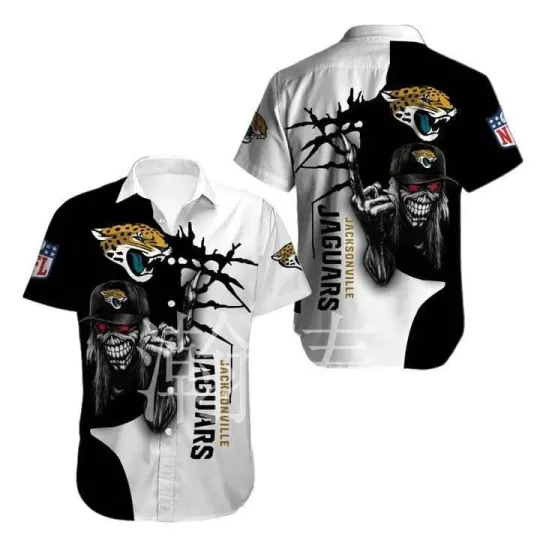 Jacksonville Jaguars Halloween Iron Maiden Hawaiian Shirt