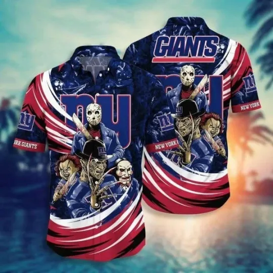 Discover New York Giants Halloween Night Hawaiian Shirt