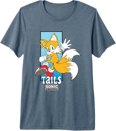 Discover Sonic The Hedgehog Tails Spotlight Panel Portrait Premium Tri-blend T-Shirt