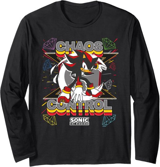 Discover Sonic the Hedgehog - Shadow the Hedgehog "Chaos Control" Long Sleeve T-Shirt