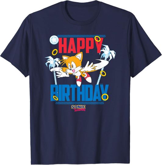 Discover Sonic The Hedgehog Birthday Happy Birthday Tails Big Poster T-Shirt