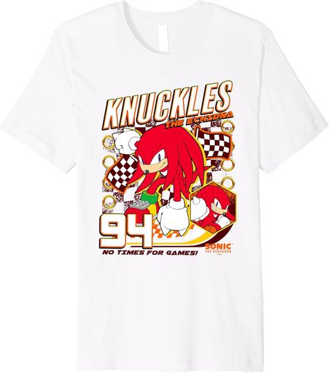 Discover Sonic The Hedgehog Knuckles The Echidna 94 Racing Poster Premium T-Shirt