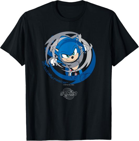 Discover Sonic the Hedgehog 3 - Sonic "I'm Totally Faster" T-Shirt