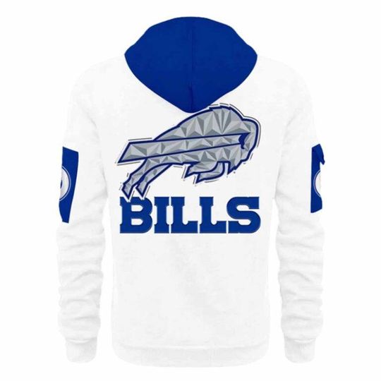 Bills Blue And White Rivalries Quarter Zip Hoodie 2025
