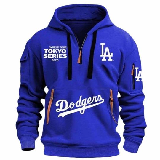Dodgers World Tour Series 2025 Quarter Zip Hoodie
