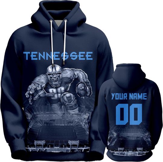 Discover Custom Football Hoodies Personalized 3D Tennessee Sweatshirts