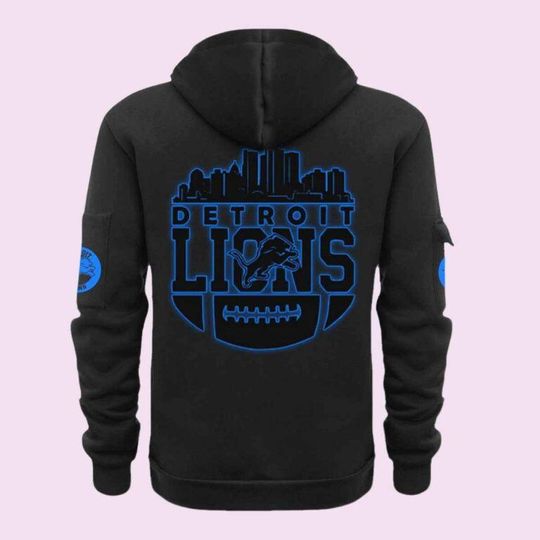 Lions Back In Black Quarter Zip Hoodie