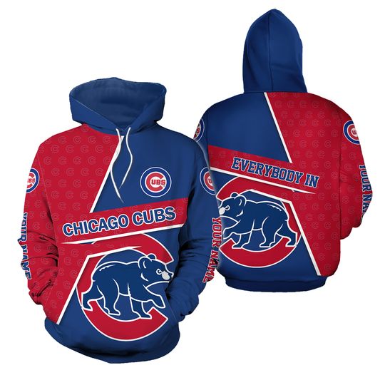 Custom Name Chicago Cubs Hoodie 3D
