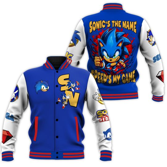 Sonic s The Name New Baseball Jacket For Fan
