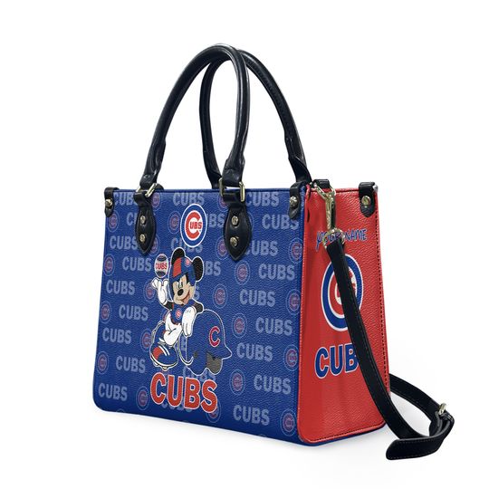 Chicago Baseball Team Cubss Women Leather Handbag Lovers Gift