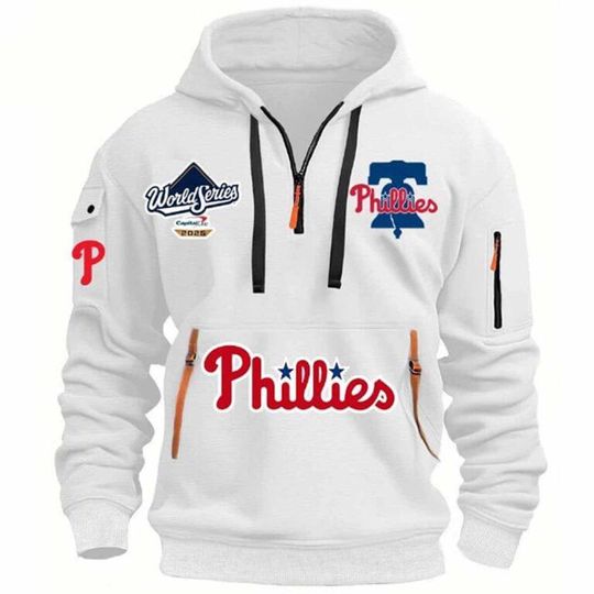 Phillies World Series 2025 Quarter Zip Hoodie