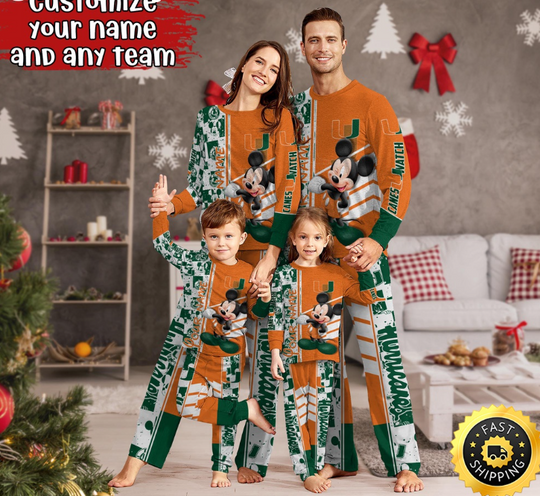 Discover Miami Hurricanes Pajamas Mickey Mouse For Family