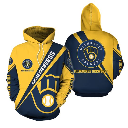 Milwaukee Baseball Team Brewerss 3D Hoodie