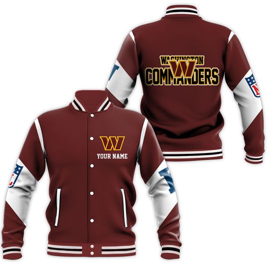 Washington Commanders National Football Conference Unisex Baseball Jacket
